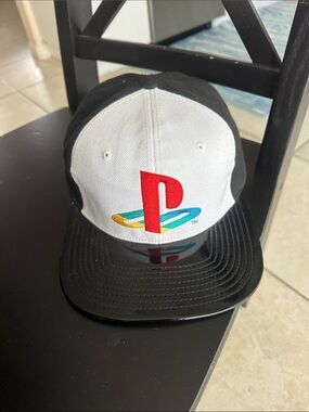 Bioworld Black Adjustable Snapback Cap with White Undervisor